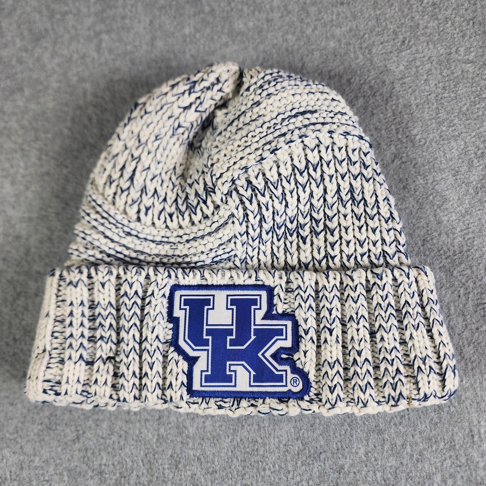 University Of Kentucky UK Wildcats Knit Beanie Cuffed Lined Adult Blue‎ New Era